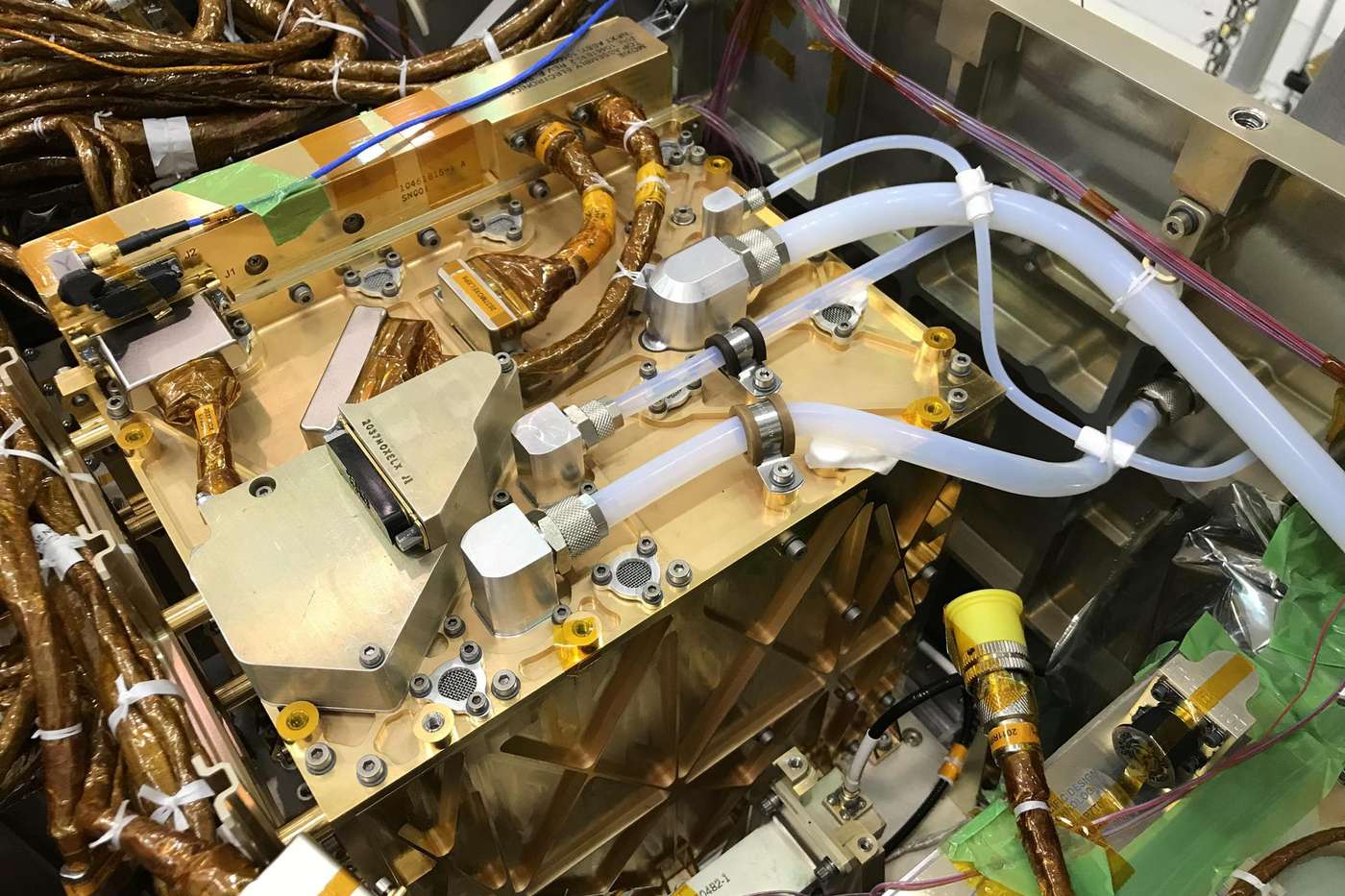 MOXIE inside Perseverance — the only propellant-making hardware tested on Mars.
